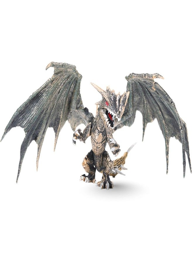 Mallexo 3D Realistic Flying Dragon Toy for Kids 3+ | 1PCS Dino Prehistoric Dragons Toys Action Dinosaur Figure Playset for Boys and Girls Birthday Gift for Children Education & Decor Item (Gold) - Image 1